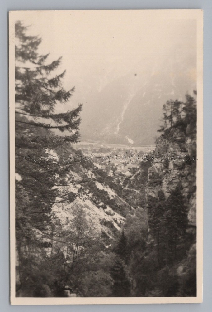 Mittenwald 1953 – View from Upper Laintal – Old Photo 1950s