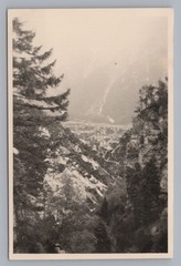 Mittenwald 1953 – View from Upper Laintal – Old Photo 1950s