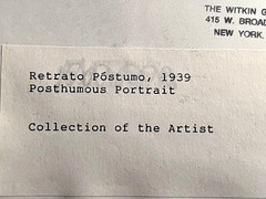 Manuel Alvarez Bravo 1939: Retrato Postumo, Mexico, Fiber Gel. Silver Print