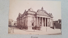 Rare Photo Board City Brussels Late 19th – Early 20th Century Belgium Monuments