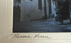 MADELINE GRAY Signed Photograph Provence France Street Matted 12″x16″ NEW