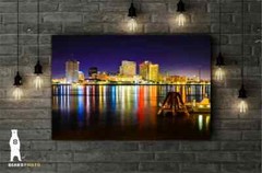 New Orleans Skyline Wall Decor – Louisiana Art – NOLA – Canvas / Metal / Paper