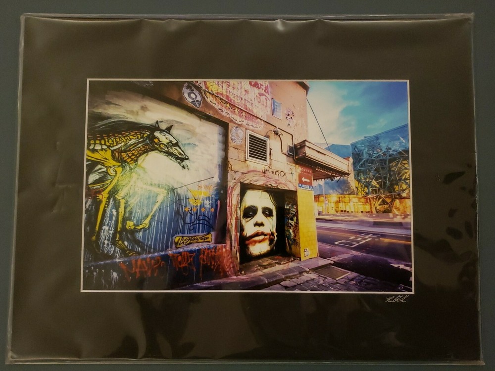 Melbourne Street Art photography Rita Analise Graffiti signed Autographed Joker