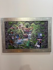 Ralph Rankin «Alice Party’s at Franks» Signed 41″ x 29″ Framed Digital