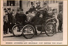 1899 Auto Parade Waldorf Astoria Marceau Lyon Steam Seligman Magazine Print