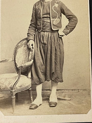 Photo Antique Towards 1890 CDV Zouave Portrait Soldier Militaria Xixth Jaquet