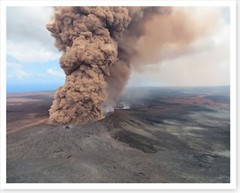 Kilauea Volcano Hawaii Post Earthquake Ash Plume 2018 Silver Halide Photo