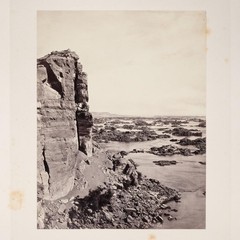 Francis Frith British Albumen Photograph Nile Rock of Abusir Egypt 19th C