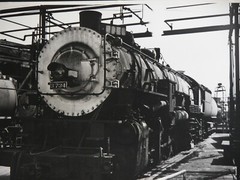 Southern Pacific Engine #3734 SP Locomotive Station Photograph Vtg 50s Railway