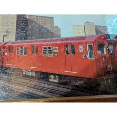 NYC Subway Train Photograph Framed New York City Subway Art 137th Street 13″x 8″