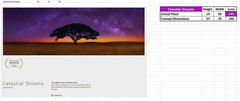 Peter Lik – Celestial Dreams 1.5m With Cigar Leaf Frame