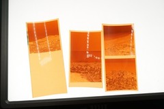 Photo Negative Bundle View Colour Volcano Etna Sicily Village Building Crater Lot