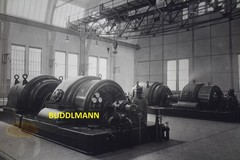 Antique Photo MAN Nuremberg Turbines Generator Gas Power Plant Franconia 1913 Technology