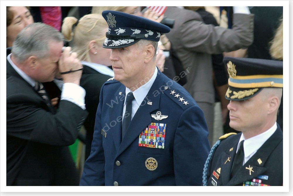 President Ronald Reagan Funeral – General Richard Myers Silver Halide Photo