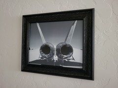 KUMAphotography – F/A-18 Hornet Engine Exhaust Photograph Art 8×10″ B&W NO FRAME