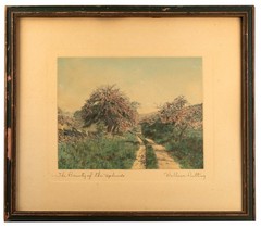 Wallace Nutting Antique 1920’s Hand Colored Photo, The Beauty of the Uplands