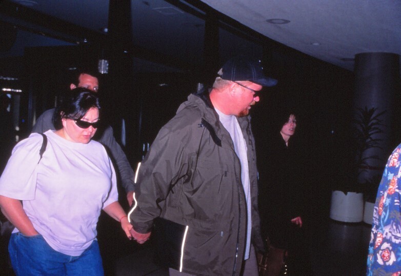 Dia Roseanne Barr & Husband Thomas Arnold 1997 KB Format Photographer P9-15-1-1