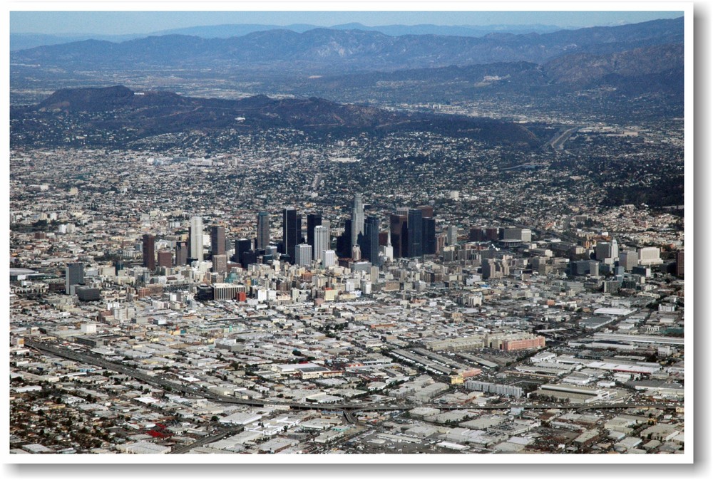 Los Angeles – Downtown L.A. Skyline California Aerial Photo – NEW POSTER
