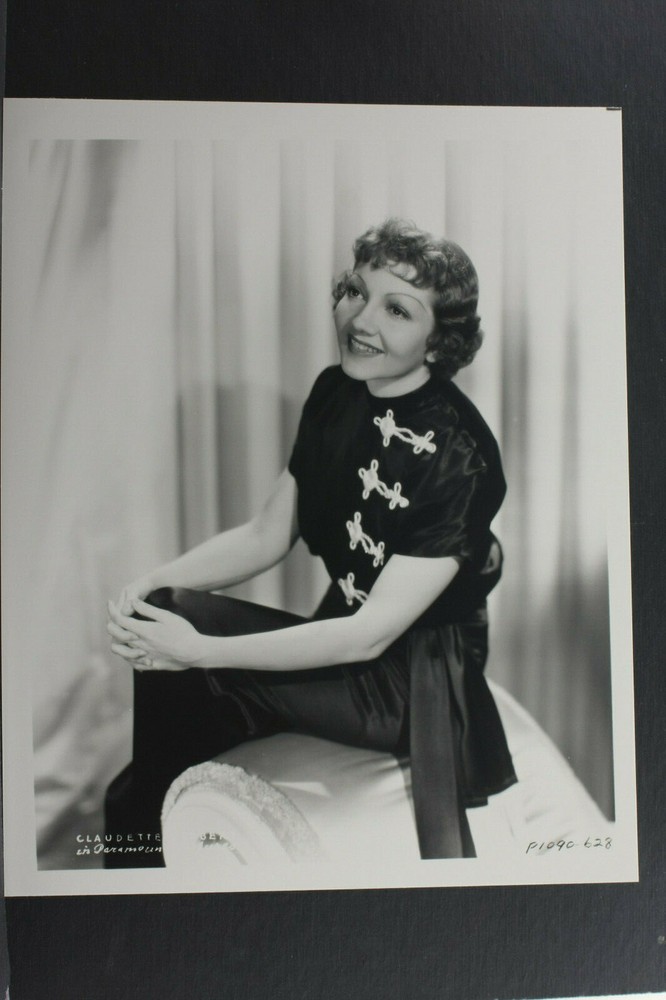 Claudette Colbert Paramount Pub Shot Chinese Dress – 8×10″ Photo Print L1320G