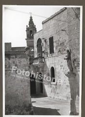 Photo Malta – Mdina Church Statue Tower Architecture 1960s