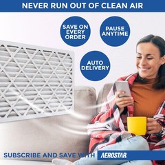 Aerostar Air Filter 21x21x1 MERV 11 AC Filter, HVAC, Furnace Filter, 6 Pack |…