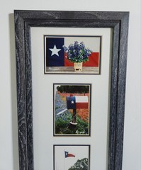 Vintage Richard Korczynski Texas Flag & Bluebonnet Original Photo Collage