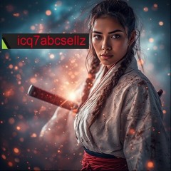Digital Image – Wallpaper Background Art – Warrior with Pigtails
