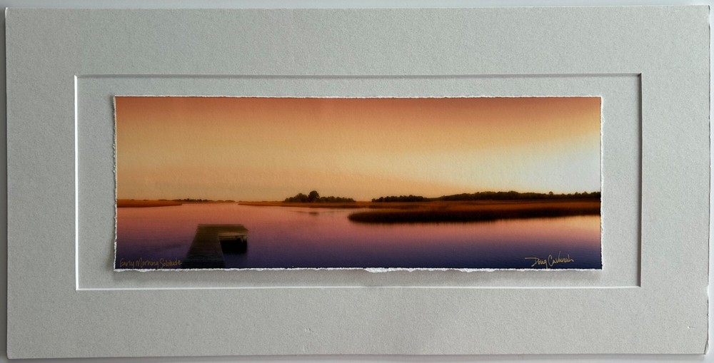 Doug Cavanah original signed matted panoramic picture «Early Morning Solitude»