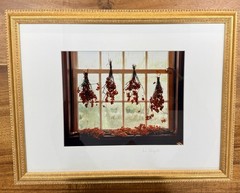 Michael Stipek «Winter Berries» Signed Fine Art Photograph Framed 13.5 x 17.5