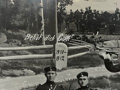 Vintage 1910-1912 German Military Photograph Patriotic Soldiers Commemorated