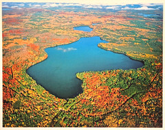 Lost Lake, St. Germain, Vilas County, Wisconsin Overhead Photo. Frame Optional.