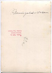 Photo postcard Alfons Herwig as Wotan Rheingold Wagner autograph autograph