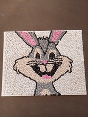 custom bean pictures made on canvases in different sizes