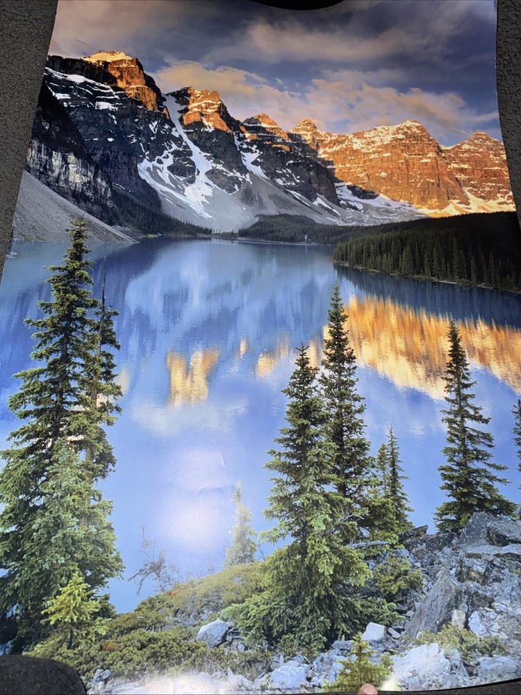 RARE Moraine Lake Sunrise, Banff National Park Canada Canvas 24” (W) x 36” (H)