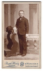 Photograph Joseph Werner, Munich, Zweibrückenstr. 2, Portrait Young Boy in