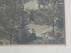 Vtg 1930s Bryant Park NYC Photograph Signed by John Gass 1935 13″ X 9.5″