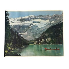 Lot Of 2 1960’s Don Harmon Signed ‘Lake Louise’ Photograph Large 21”x16”
