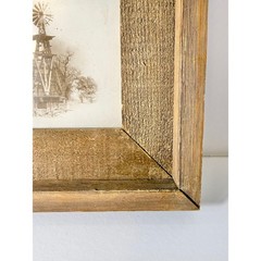 Rustic Farmhouse Windmill House Framed Wall Art Vintage Country Decor