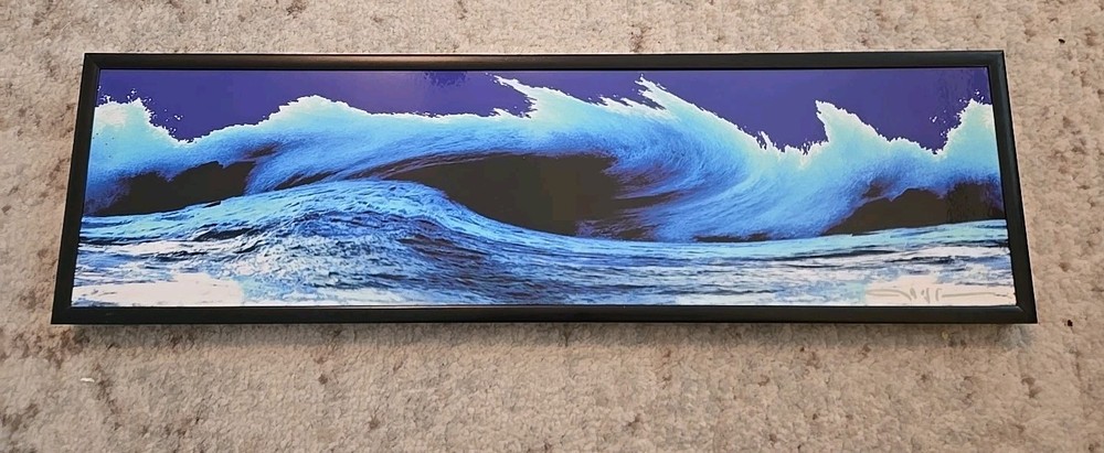 Eric G. Weaver Signed Digital Photographic Print of Beach Crashing Waves Unique