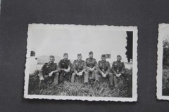 8x Photo Album Sheet 1942 Eibau WWII Soldiers Czech Republic Milovice Military BG