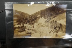 Photo Album England View Lynmouth Fishing Village Boat Building Men Devon Picture