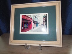Vtg Original Signed Jani Photo of O’Brians Irish Pub Dublin Street Scene