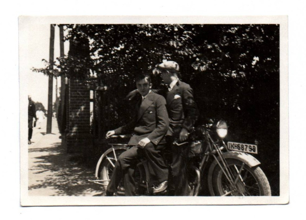 Vintage Photo Mens Motorcycle Victoria KR 35 Vintage Motorcycle Old Photograph