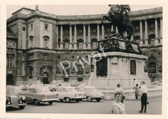 Photo Vintage Car Hofburg Theater Parking Lot Vienna 1962 K1.84