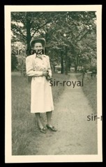 Pretty German Woman in Beautiful Fashion – 1930s 1940s – Photo 5x8cm