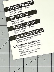 Gary Jurysta Art Announcement Card 2001 – Ward-Nasse Gallery NYC