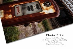 Ethyl Gas Pump Photography Print: Oklahoma Abandoned Roadside Station Photo