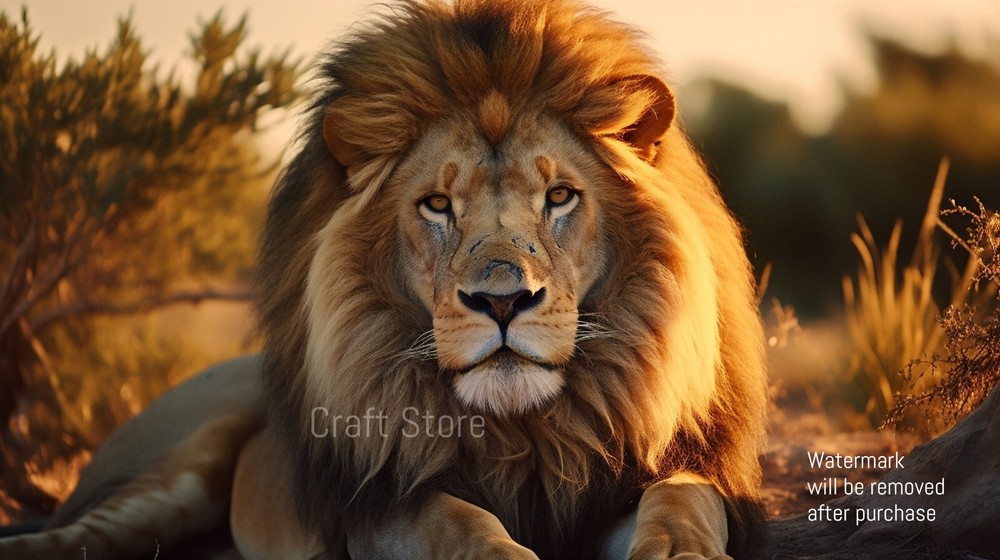 Digital Image Picture Photo Wallpaper Background Lion Art