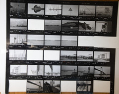 Photo Print Large Contact Sheet 1980 Various Views Normandy 40X50cm