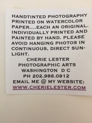 3 Cherie Lester Washington DC Eastern Market Hand Colored Framed Art Photographs